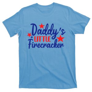 Daddys Little Firecracker Freedom 4t Of July Gift T-Shirt