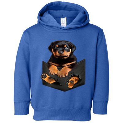 Dog Lovers Funny Gift Rottweiler In Pocket Funny Dog Rottweiler Funny Gift Toddler Hoodie