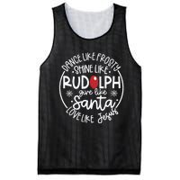 Dance Like Frosty Shine Like Rudolph Give Like Santa Love Like Jesus Mesh Reversible Basketball Jersey Tank