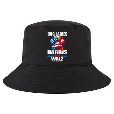 Dog Ladies For Harris Walz 2024 Cool Comfort Performance Bucket Hat