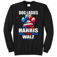 Dog Ladies For Harris Walz 2024 Sweatshirt