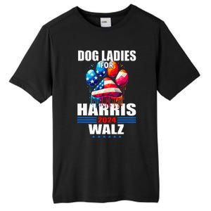 Dog Ladies For Harris Walz 2024 Tall Fusion ChromaSoft Performance T-Shirt