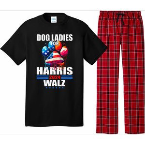 Dog Ladies For Harris Walz 2024 Pajama Set