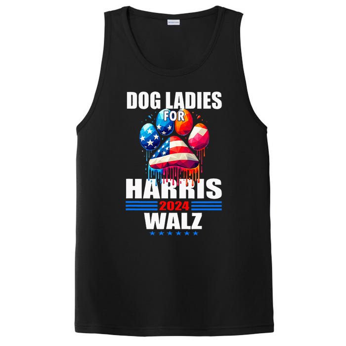 Dog Ladies For Harris Walz 2024 PosiCharge Competitor Tank