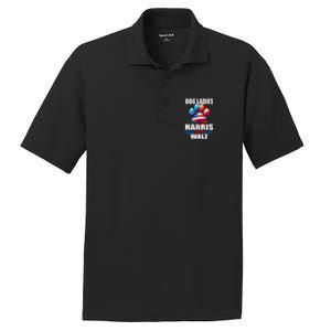 Dog Ladies For Harris Walz 2024 PosiCharge RacerMesh Polo