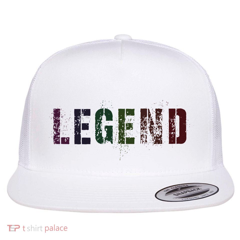 Drafting Legend Fantasy Football Basketball Genius Newbie Flat Bill Trucker Hat