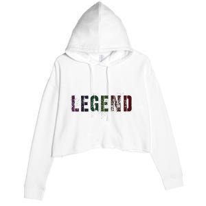 Drafting Legend Fantasy Football Basketball Genius Newbie Crop Fleece Hoodie