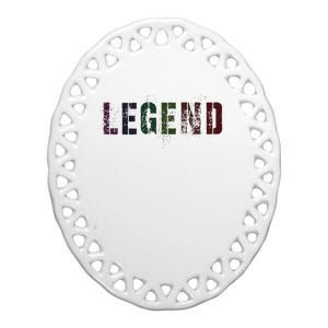 Drafting Legend Fantasy Football Basketball Genius Newbie Ceramic Oval Ornament