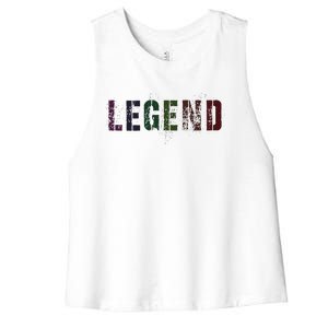 Drafting Legend Fantasy Football Basketball Genius Newbie Women's Racerback Cropped Tank