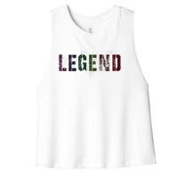 Drafting Legend Fantasy Football Basketball Genius Newbie Women's Racerback Cropped Tank