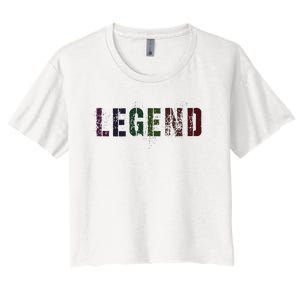 Drafting Legend Fantasy Football Basketball Genius Newbie Women's Crop Top Tee