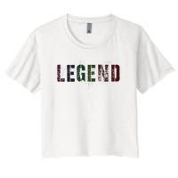 Drafting Legend Fantasy Football Basketball Genius Newbie Women's Crop Top Tee