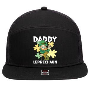 Daddy Leprechaun For St Patrick's Day Gift 7 Panel Mesh Trucker Snapback Hat