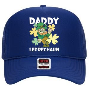 Daddy Leprechaun For St Patrick's Day Gift High Crown Mesh Back Trucker Hat