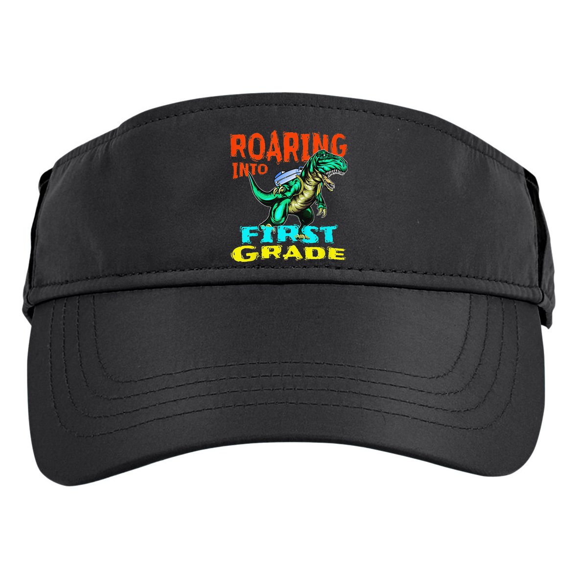 Dino Lover First Day Of School Outfit 1st Grade Tee Adult Drive Performance Visor