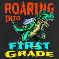 Dino Lover First Day Of School Outfit 1st Grade Tee Adult Drive Performance Visor