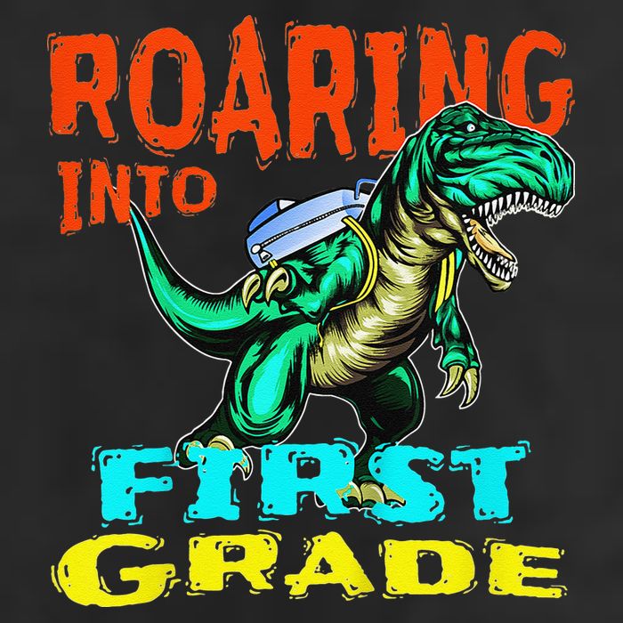 Dino Lover First Day Of School Outfit 1st Grade Tee Adult Drive Performance Visor