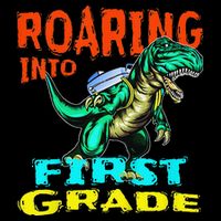 Dino Lover First Day Of School Outfit 1st Grade Tee 16 in Basic Backpack