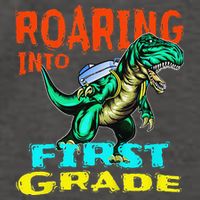 Dino Lover First Day Of School Outfit 1st Grade Tee Vector Backpack