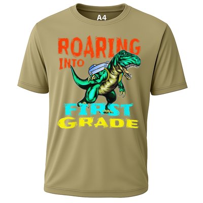 Dino Lover First Day Of School Outfit 1st Grade Tee Performance Shirt