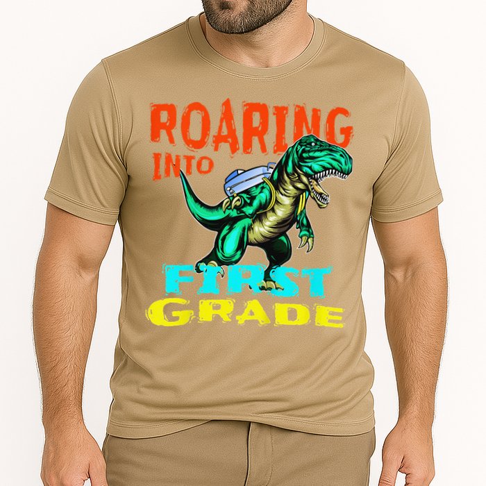 Dino Lover First Day Of School Outfit 1st Grade Tee Cooling Performance Crew T-Shirt