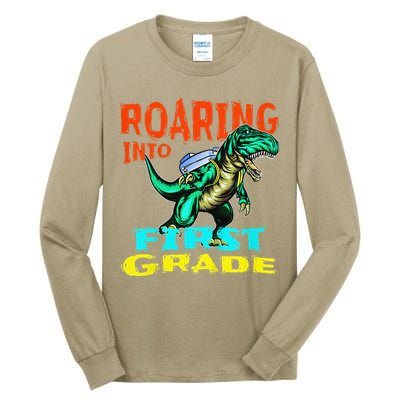 Dino Lover First Day Of School Outfit 1st Grade Tee Tall Long Sleeve T-Shirt