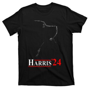 Dog Ladies For Kamala Funny Dog 2024 President Kamala Harris T-Shirt