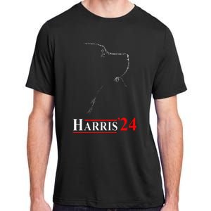 Dog Ladies For Kamala Funny Dog 2024 President Kamala Harris Adult ChromaSoft Performance T-Shirt