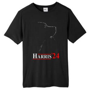 Dog Ladies For Kamala Funny Dog 2024 President Kamala Harris Tall Fusion ChromaSoft Performance T-Shirt