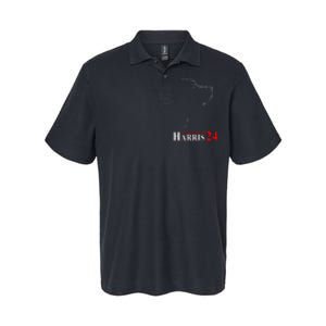 Dog Ladies For Kamala Funny Dog 2024 President Kamala Harris Softstyle Adult Sport Polo