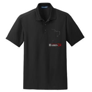 Dog Ladies For Kamala Funny Dog 2024 President Kamala Harris Dry Zone Grid Polo