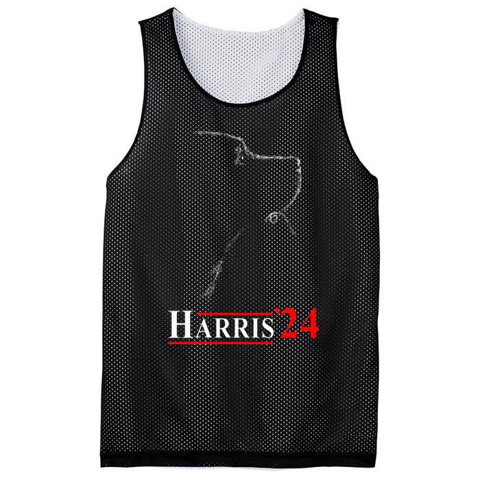 Dog Ladies For Kamala Funny Dog 2024 President Kamala Harris Mesh Reversible Basketball Jersey Tank