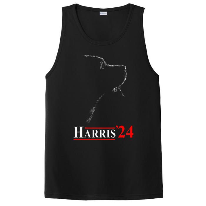 Dog Ladies For Kamala Funny Dog 2024 President Kamala Harris PosiCharge Competitor Tank