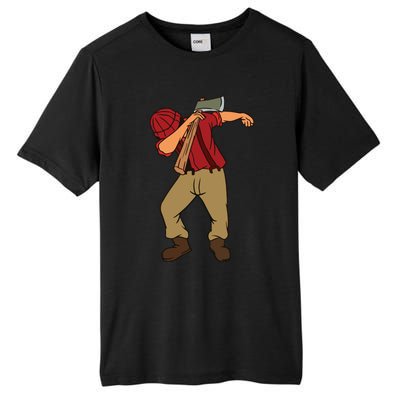 Dabbing Lumberjack Funny Dab Lumberman Gift Tee Tall Fusion ChromaSoft Performance T-Shirt