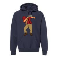 Dabbing Lumberjack Funny Dab Lumberman Gift Tee Premium Hoodie