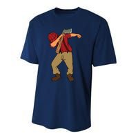 Dabbing Lumberjack Funny Dab Lumberman Gift Tee Performance Sprint T-Shirt