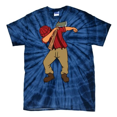 Dabbing Lumberjack Funny Dab Lumberman Gift Tee Tie-Dye T-Shirt