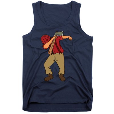 Dabbing Lumberjack Funny Dab Lumberman Gift Tee Tank Top