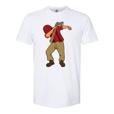 Dabbing Lumberjack Funny Dab Lumberman Gift Tee Softstyle CVC T-Shirt