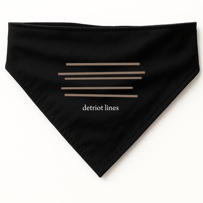 Detroit Lines Funny Saying Hilarious Quotes USA-Made Doggie Bandana