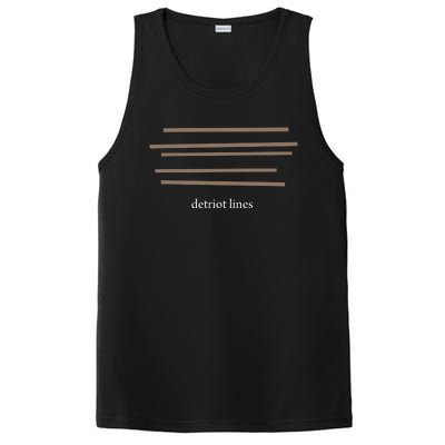 Detroit Lines Funny Saying Hilarious Quotes PosiCharge Competitor Tank