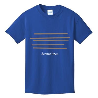 Detroit Lines Funny Saying Hilarious Quotes Kids T-Shirt
