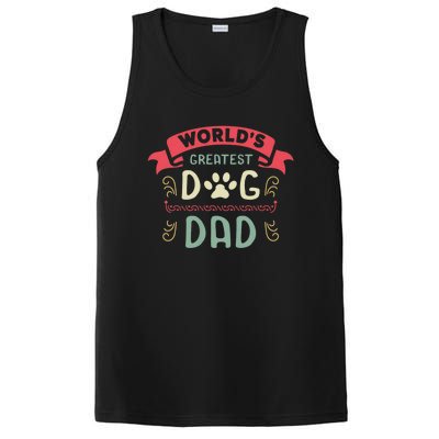 Dog Lover Fathers Day PosiCharge Competitor Tank