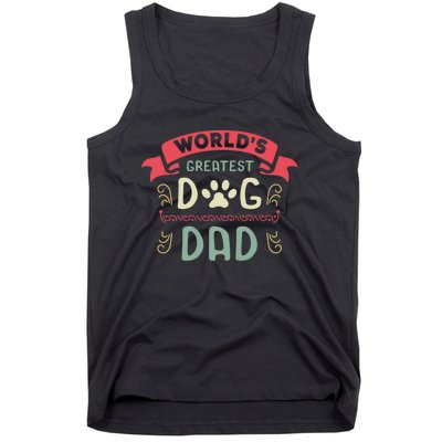 Dog Lover Fathers Day Tank Top