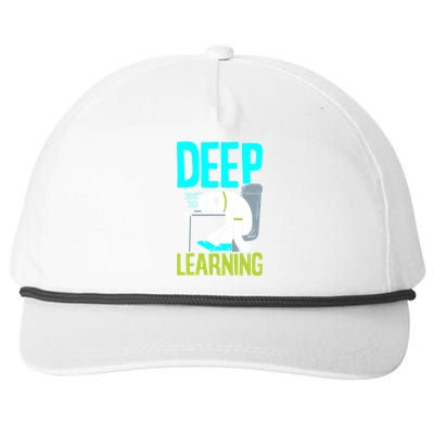 Deep Learning Funny Artificial Intelligence Machine Learning Gift Snapback Five-Panel Rope Hat