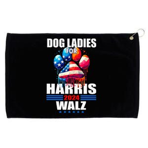 Dog Ladies For Harris Walz 2024 Grommeted Golf Towel