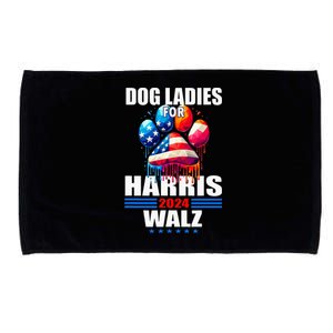 Dog Ladies For Harris Walz 2024 Microfiber Hand Towel