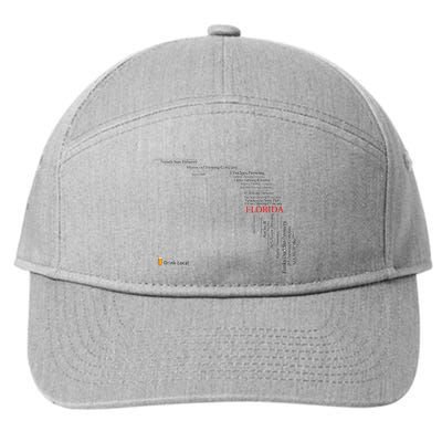 Drink Local F.L.O.R.I.D.A S.T.A.T.E Brewery Beer 7-Panel Snapback Hat