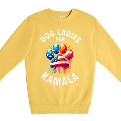 Dog Ladies For Kamala Childless Dog Ladies Premium Crewneck Sweatshirt