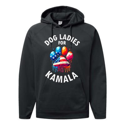 Dog Ladies For Kamala Childless Dog Ladies Performance Fleece Hoodie